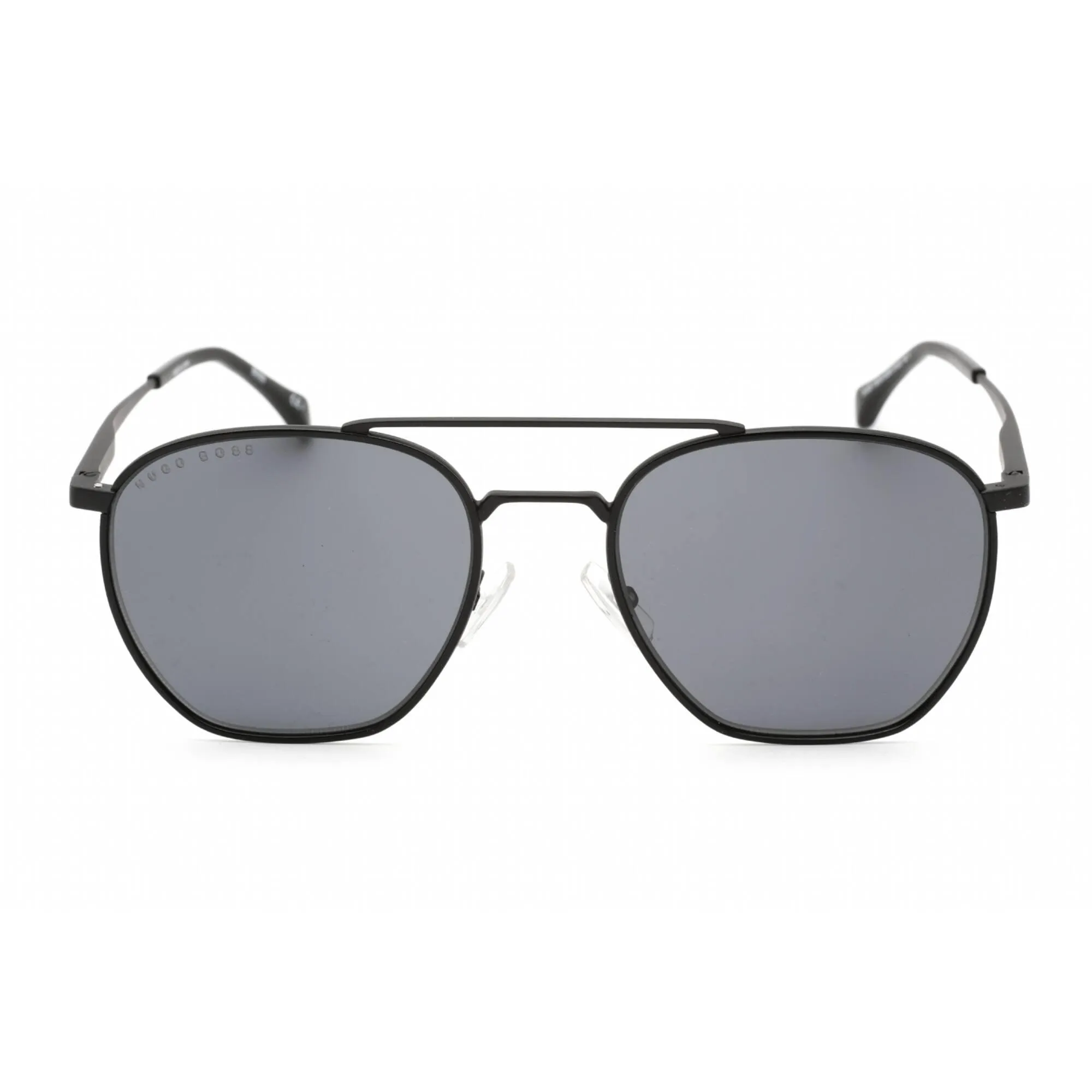 Hugo Boss Men's Sunglasses - Matte Black Metal Geometric Frame | BOSS 1090/S 0003 IR