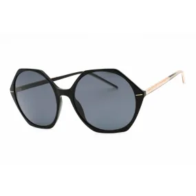Hugo Boss Women's Sunglasses - Black Crystal Geometric Frame | BOSS 1585/S 07C5 IR