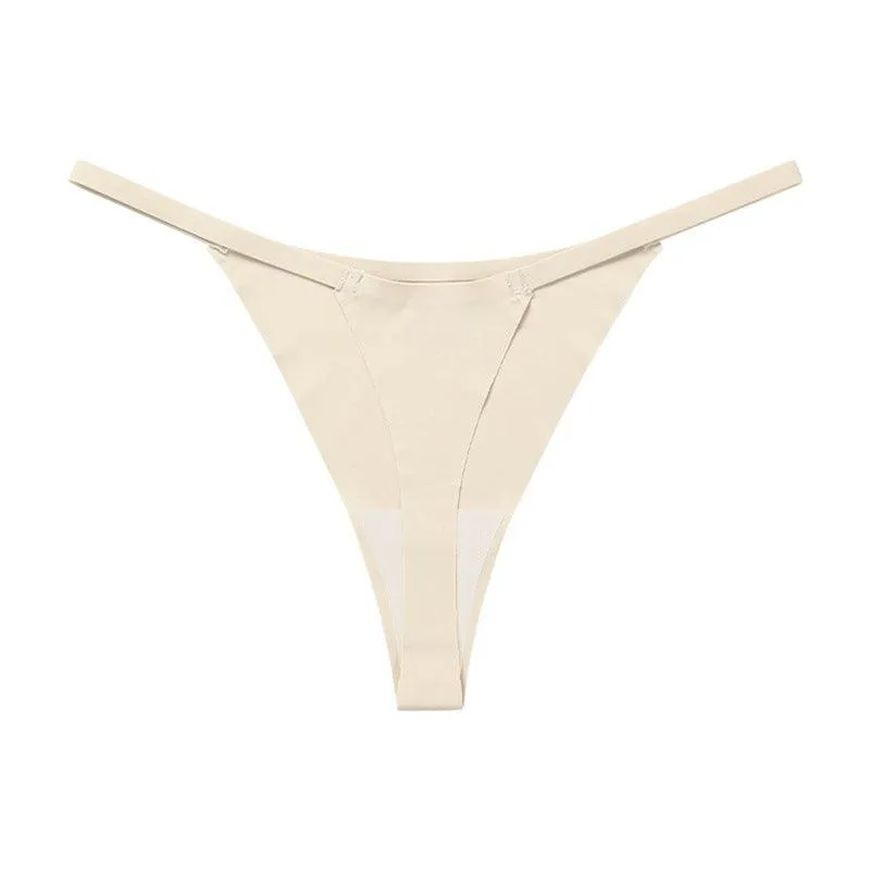 Ice Silk Seamless Low Rise Bikinis for Women