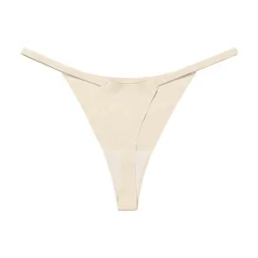 Ice Silk Seamless Low Rise Bikinis for Women