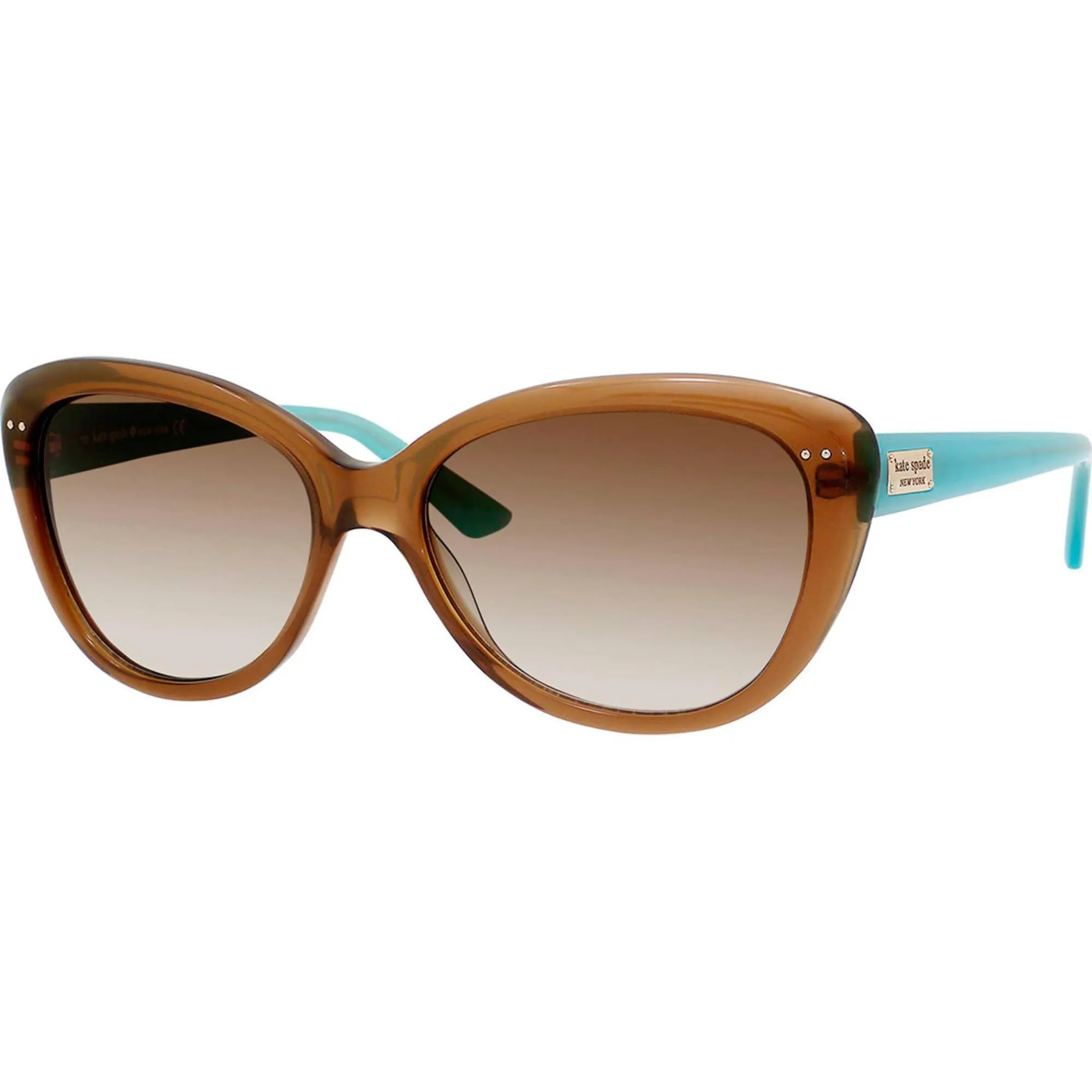 Kate Spade Women's Sunglasses - Tan Plastic Cat Eye Frame | ANGELIQUE/S US 0JVC