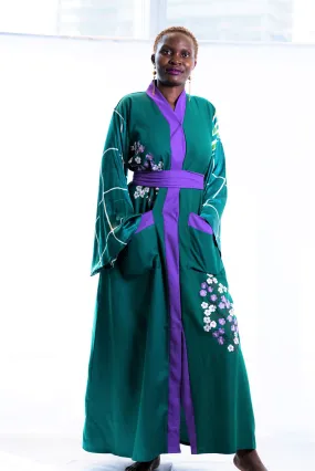 Kelly Embroidered kimono robe