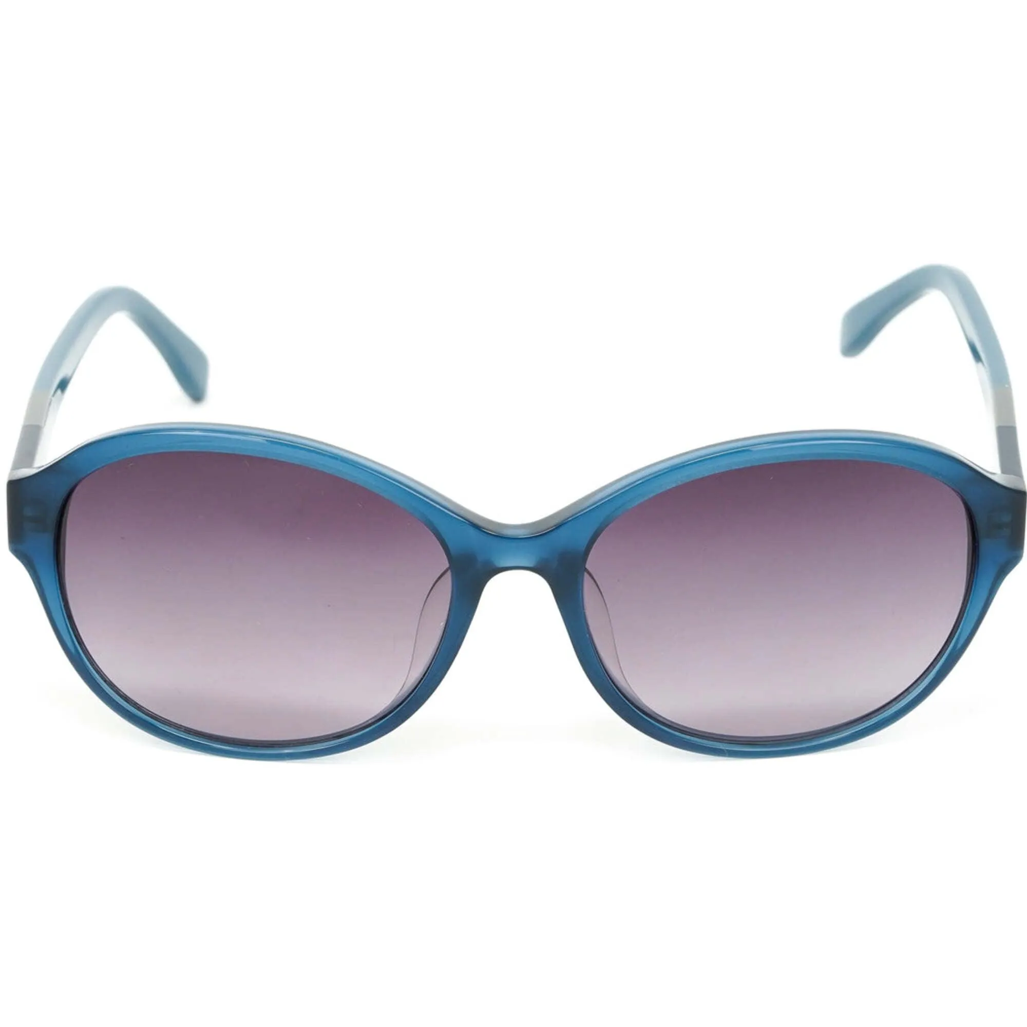 Lacoste Unisex Sunglasses - Gradient Grey Lens Blue Oval Frame | LACOSTE L808SA 424