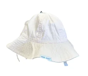 Light Pink Ruffle Brim Sun Hat W/ Stitch Edge