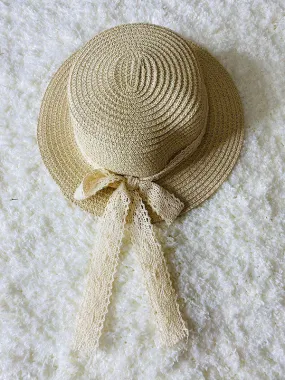 Little Girls Straw Sun Hat