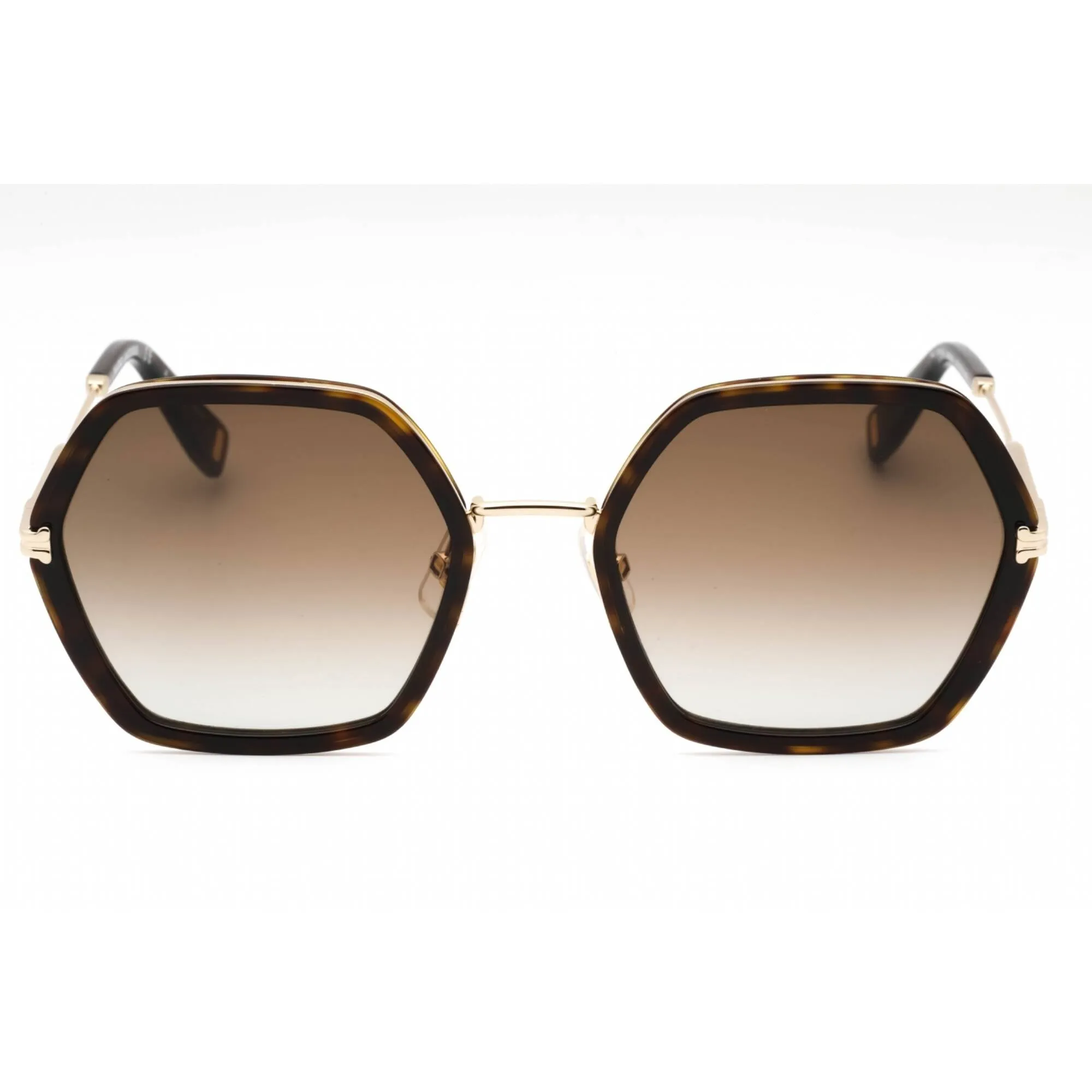 Marc Jacobs Women's Sunglasses - Havana Metal Geometric Frame | MJ 1018/S 0086 HA