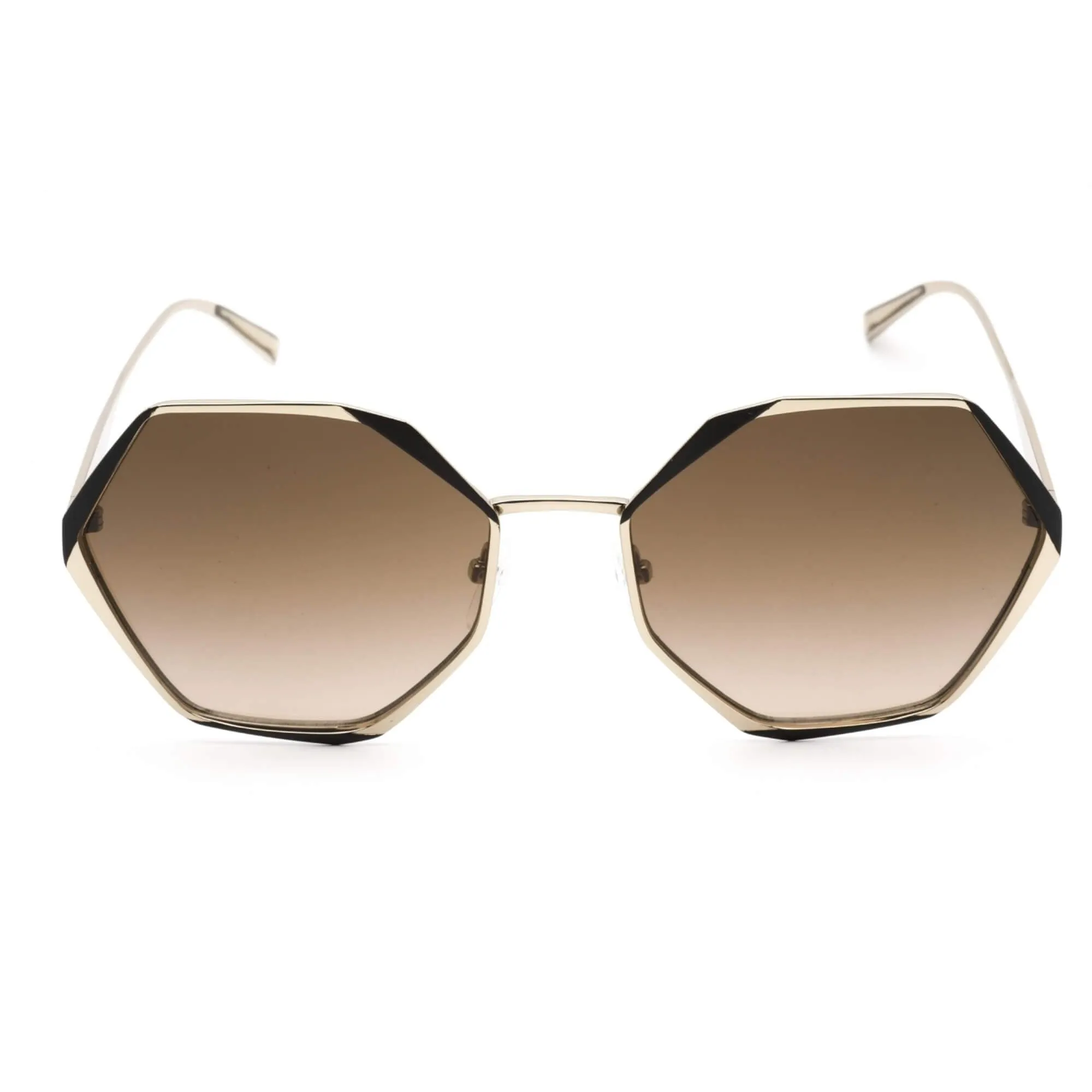 MCM Women's Sunglasses - Brown Gradient Lens Geometric Metal Frame | MCM500S 717