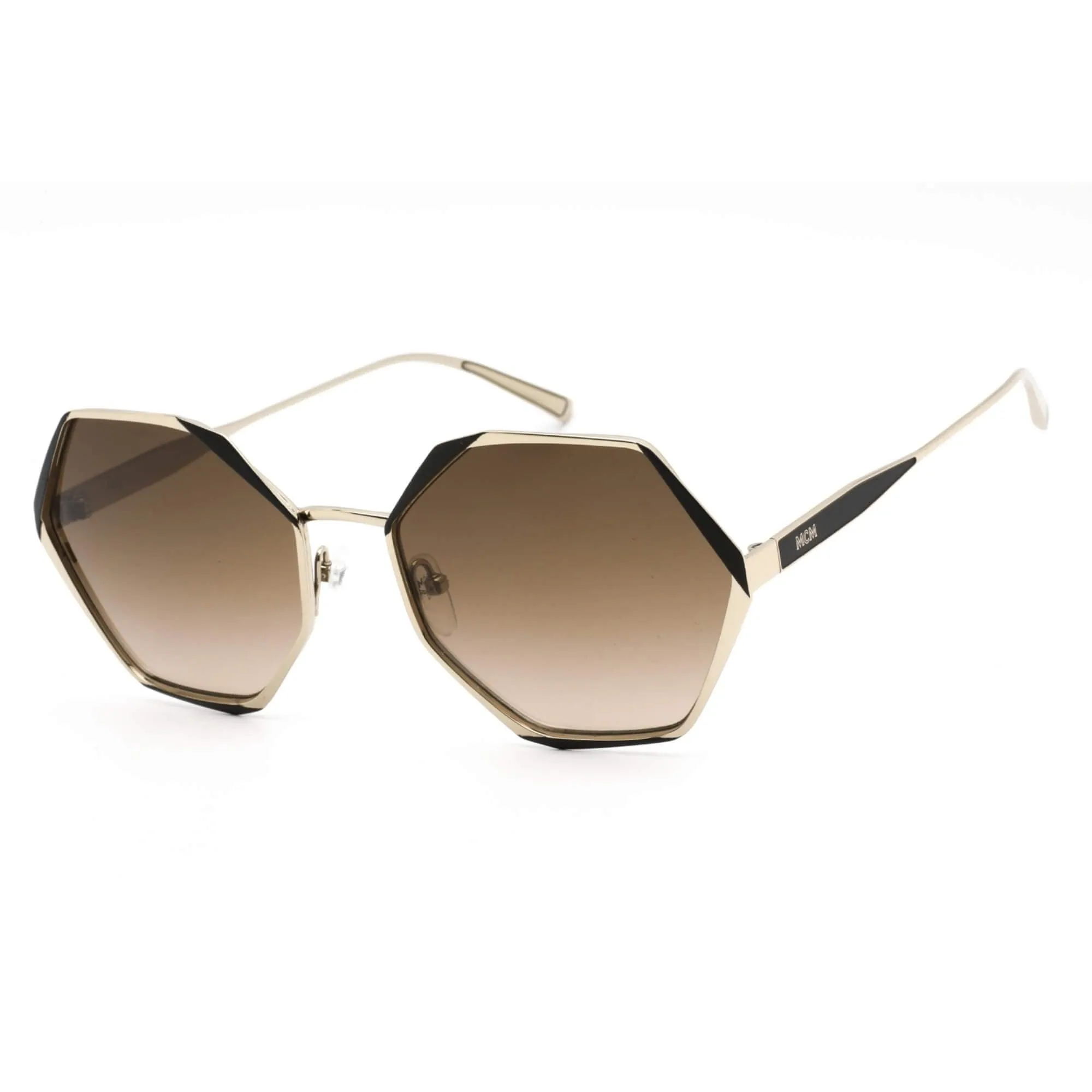 MCM Women's Sunglasses - Brown Gradient Lens Geometric Metal Frame | MCM500S 717