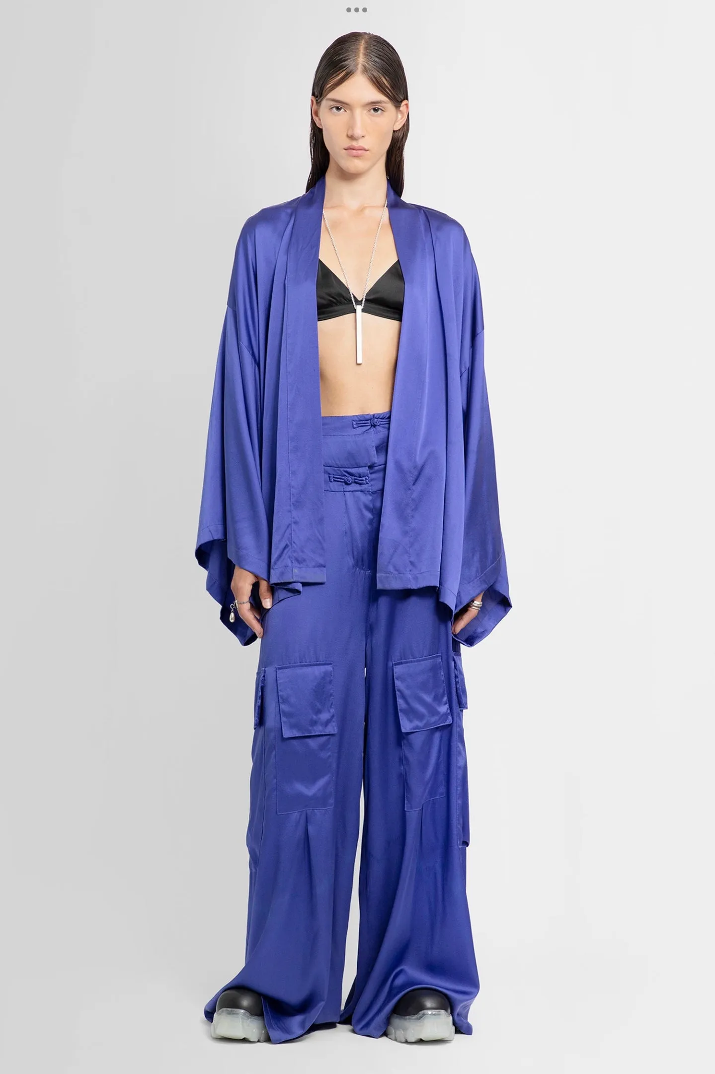Mini Kimono in Indigo Silk