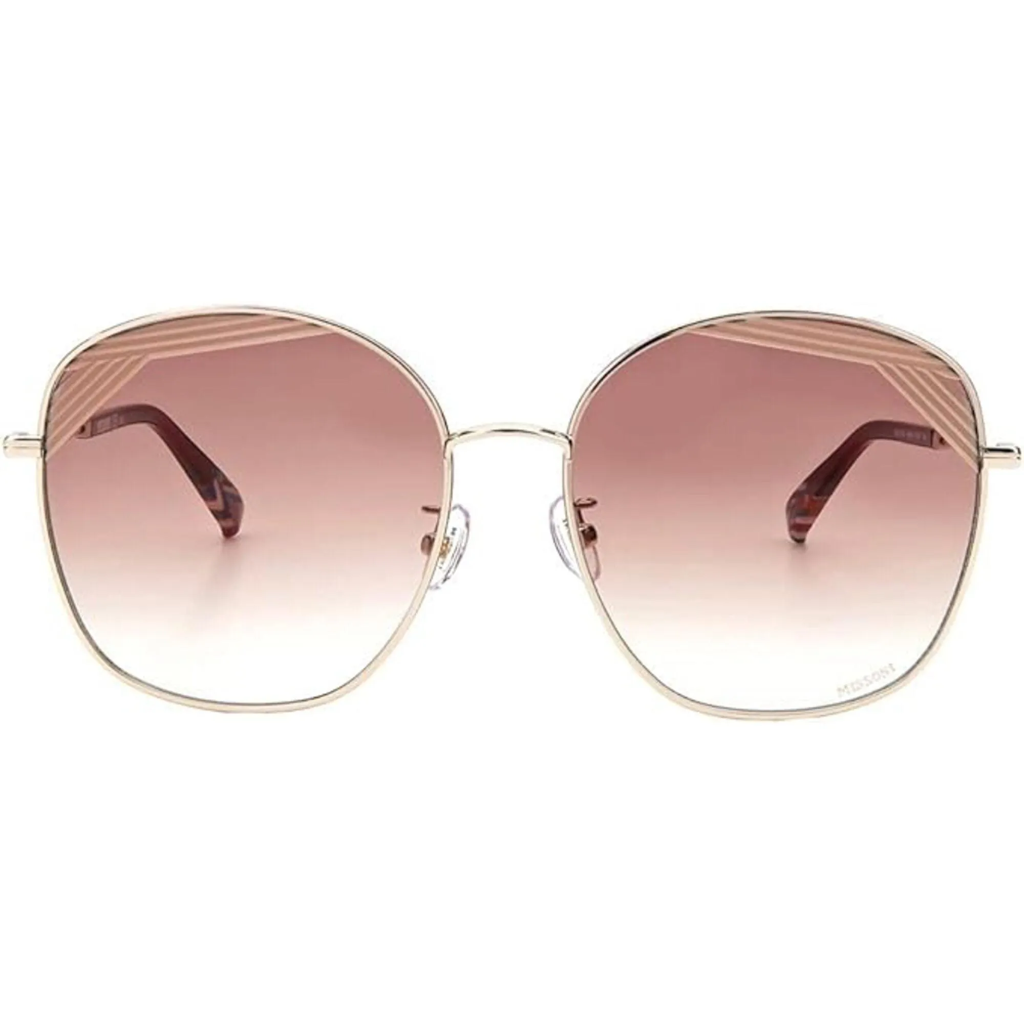 Missoni Women's Sunglasses - Burgundy Gold Metal Square Frame | MIS 0014/S 06K3