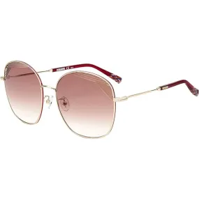 Missoni Women's Sunglasses - Burgundy Gold Metal Square Frame | MIS 0014/S 06K3