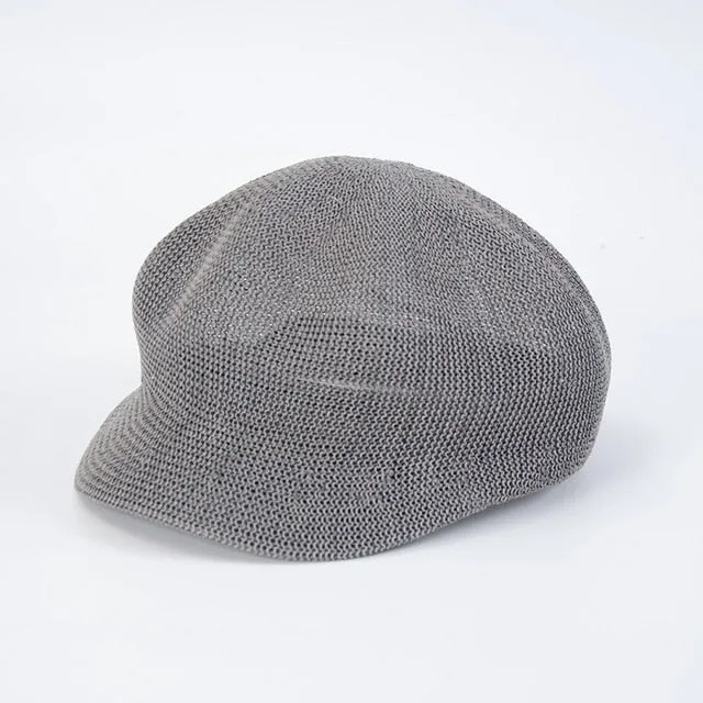 Octagonal Beret Women Sun Hat Painter Hat Outdoor Travel Beach Hat Light Breathable Women Summer Sun Visor Femme Retro Fashion