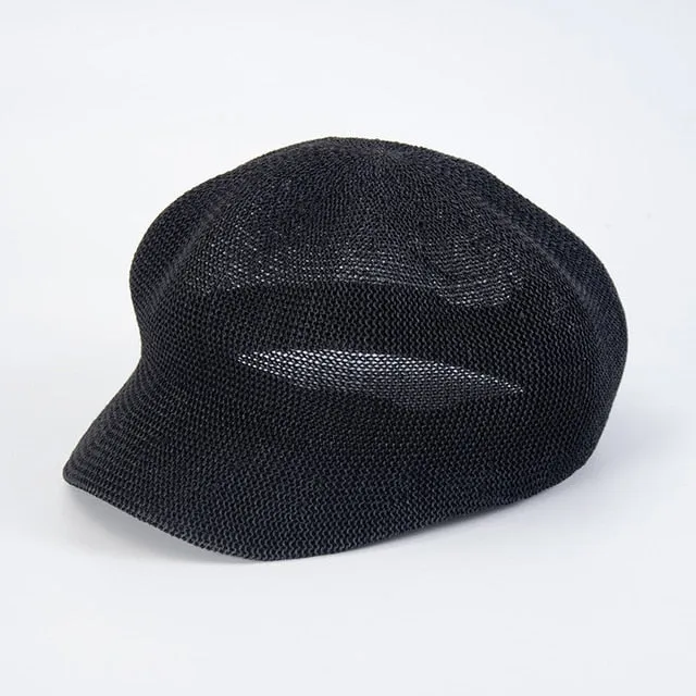 Octagonal Beret Women Sun Hat Painter Hat Outdoor Travel Beach Hat Light Breathable Women Summer Sun Visor Femme Retro Fashion