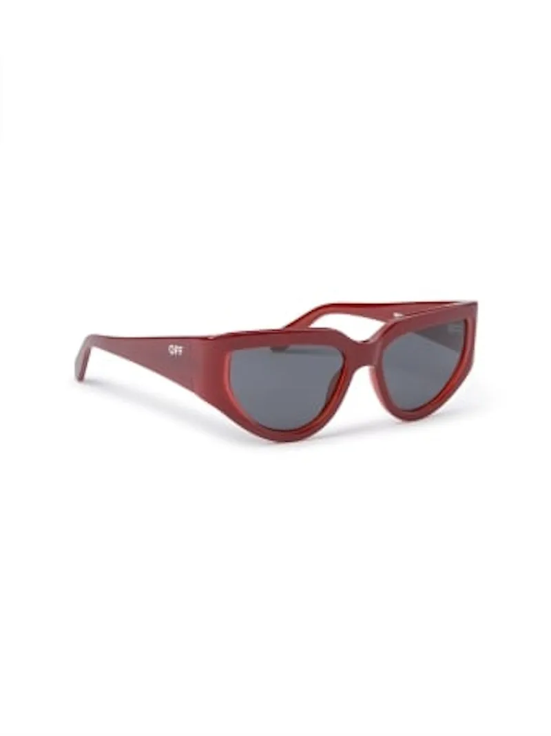 Off-White Seward Sunglasses Burgundy/Dark Grey/Grey