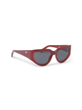 Off-White Seward Sunglasses Burgundy/Dark Grey/Grey