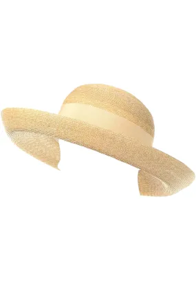Patricia Underwood Vintage Fine Straw Hat With Ribbon