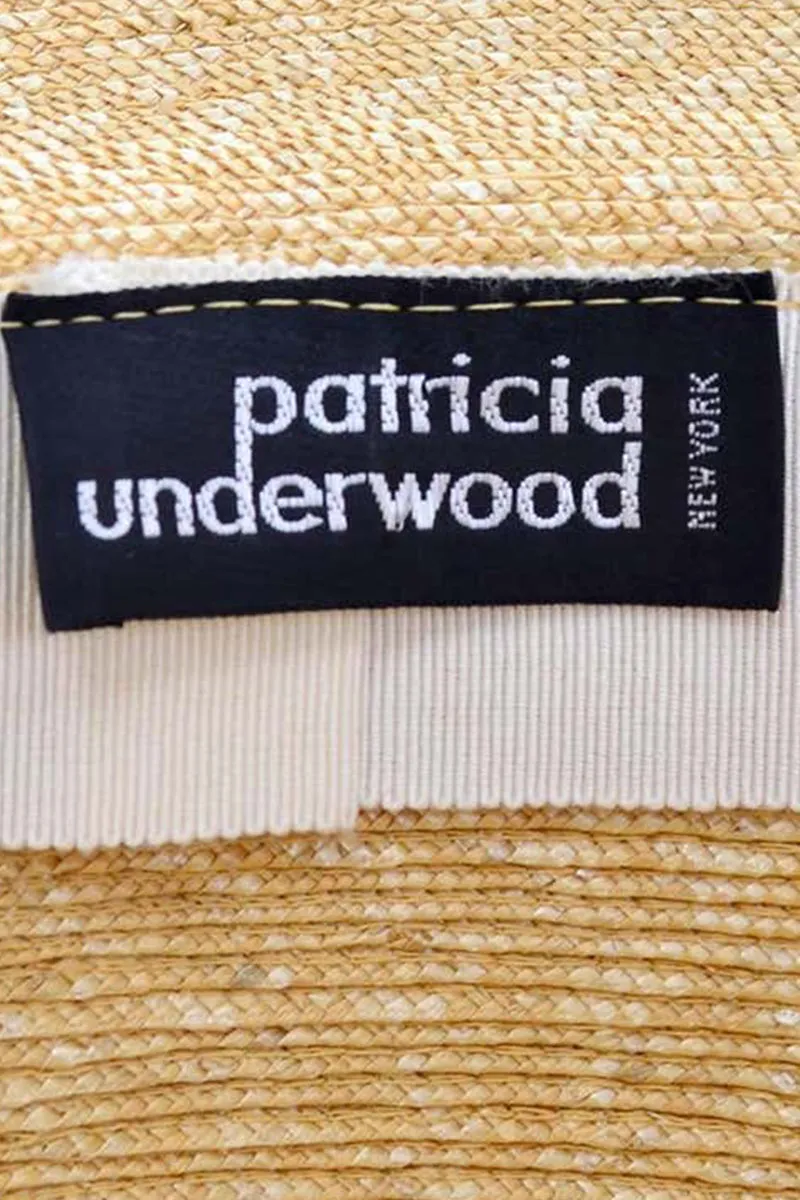 Patricia Underwood Vintage Fine Straw Hat With Ribbon