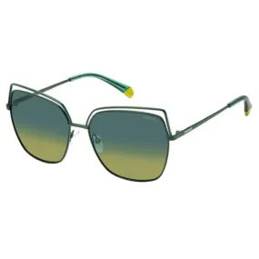 Polaroid Women's Sunglasses - Green Metal Cat Eye Frame | POLAROID PLD 4093/S 01ED/Z7