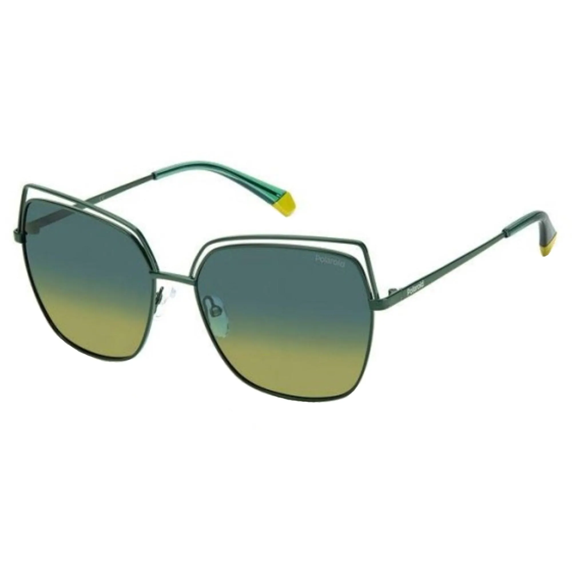 Polaroid Women's Sunglasses - Green Metal Cat Eye Frame | POLAROID PLD 4093/S 01ED/Z7