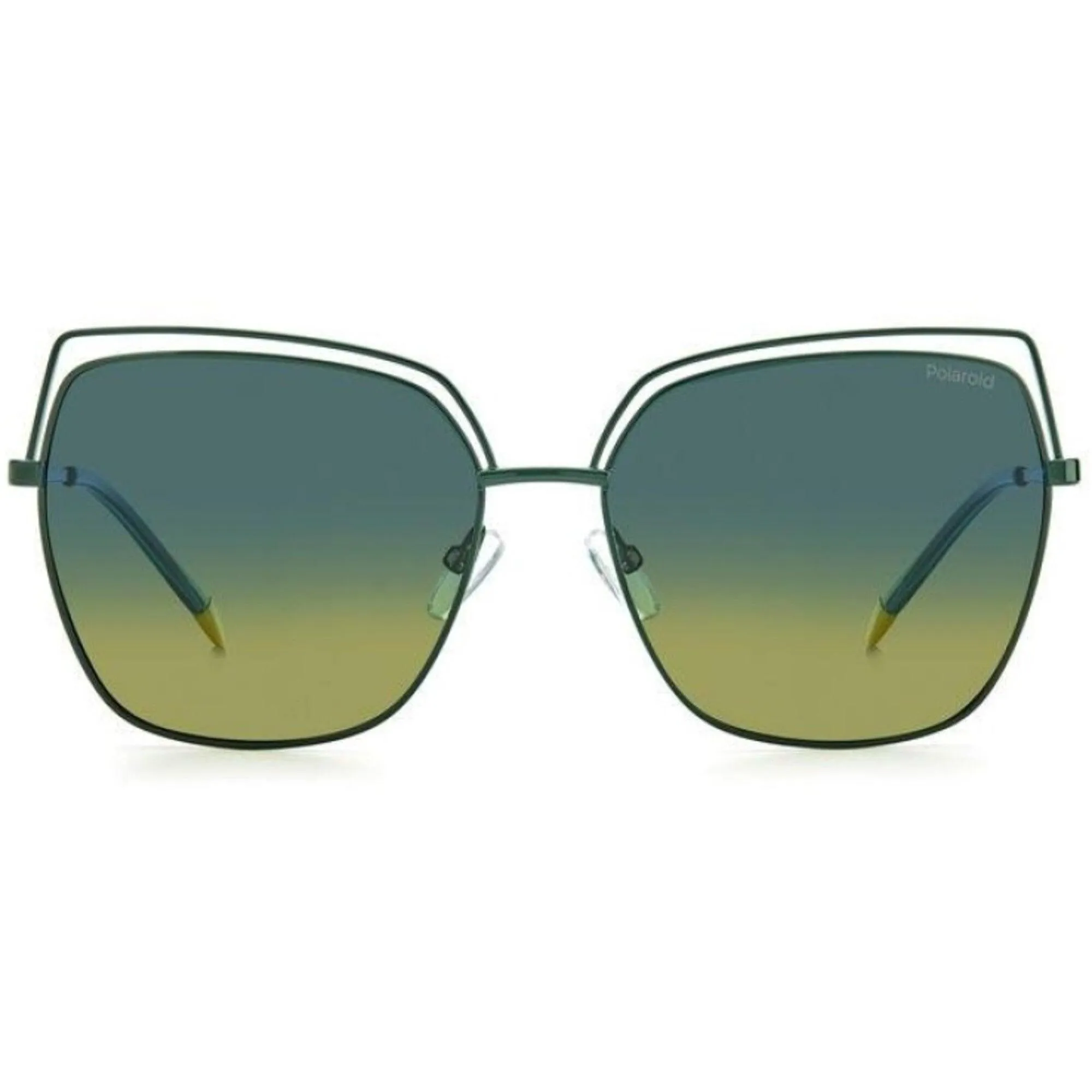 Polaroid Women's Sunglasses - Green Metal Cat Eye Frame | POLAROID PLD 4093/S 01ED/Z7