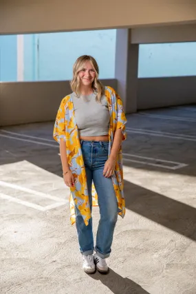 Poppy Field - Duster Kimono