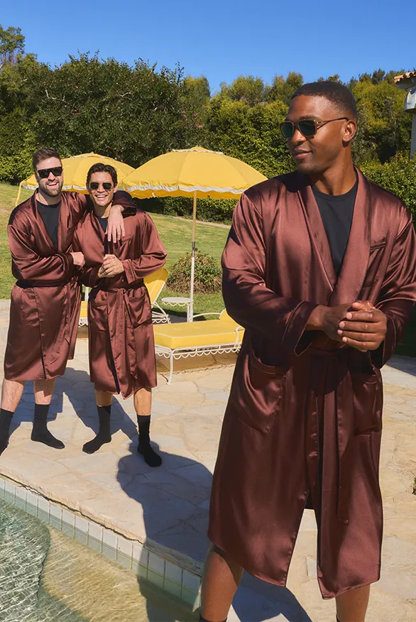 Pre-Game Satin Robe | Made To Order