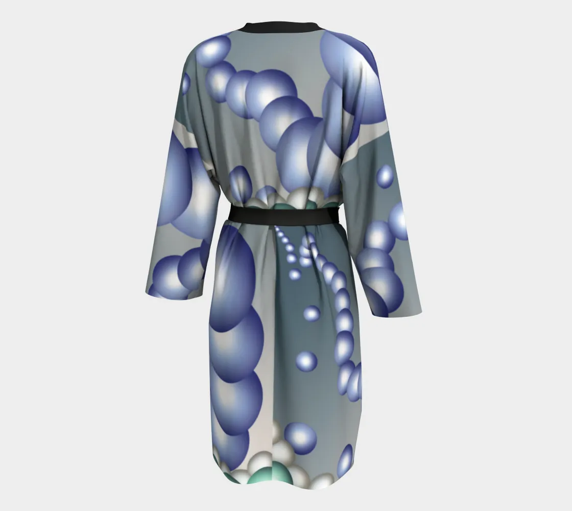 "Pearls" Peignoir (Long Kimono / Robe)
