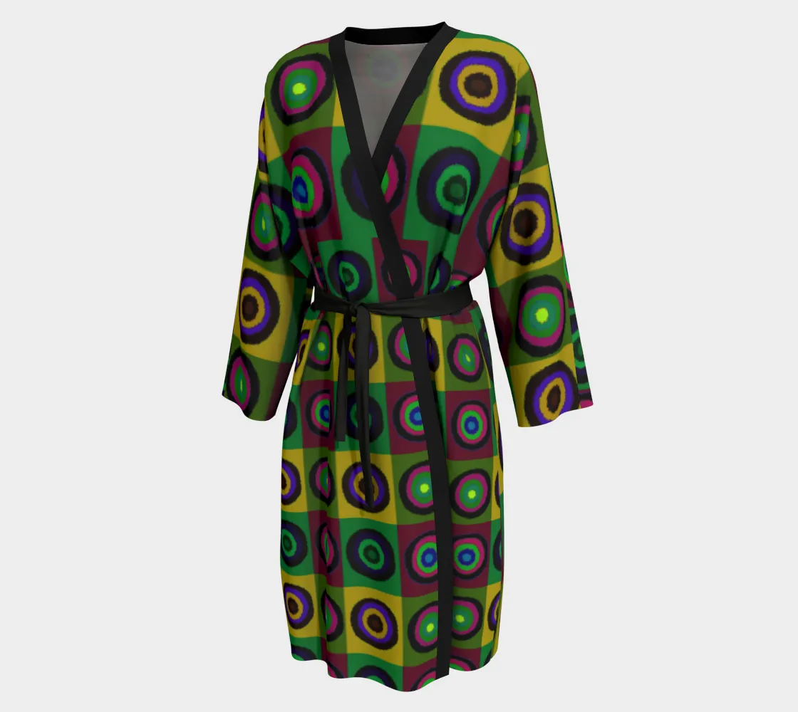 "Psyched Muted" Peignoir (Long Kimono / Robe)