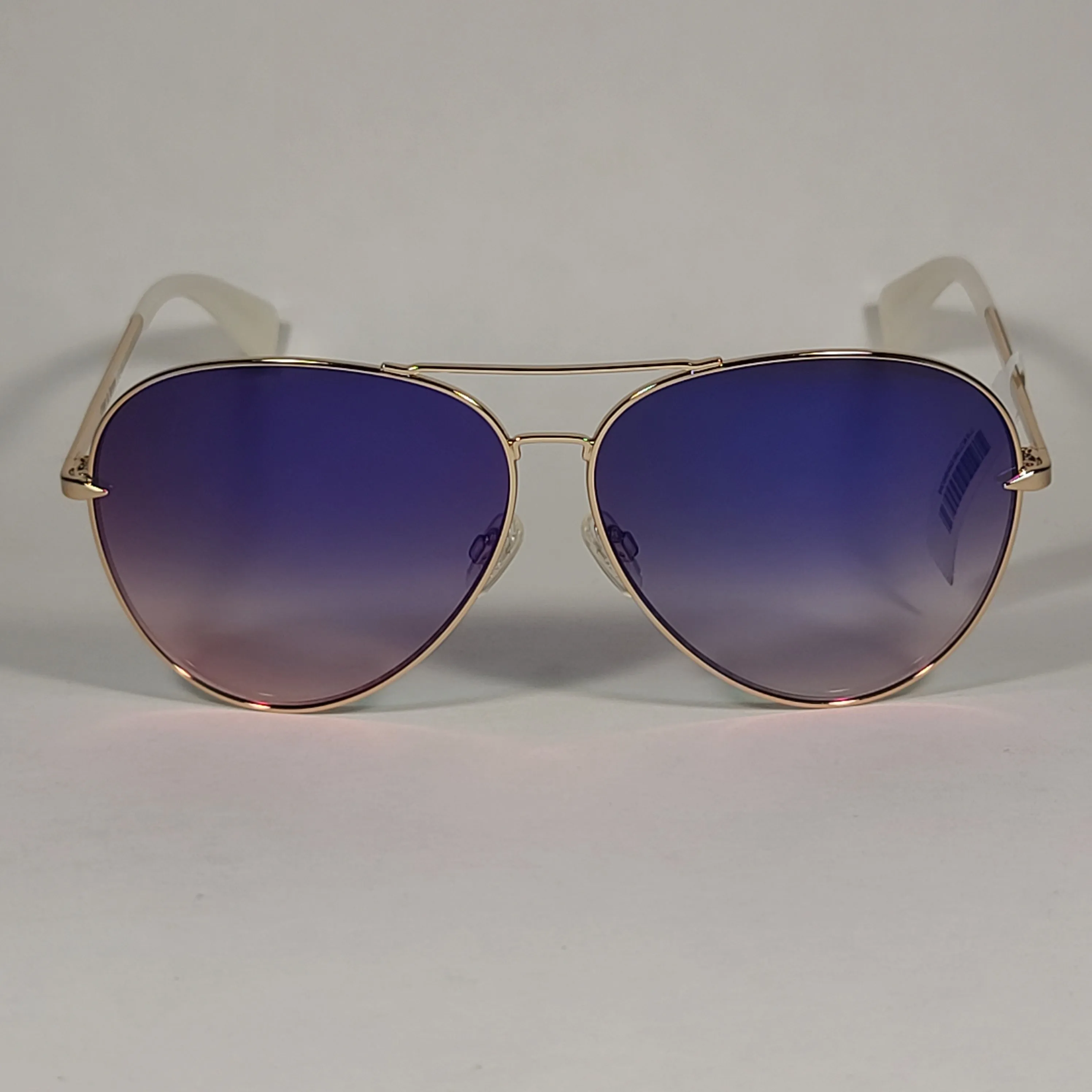 RAG & BONE Aviator Sunglasses Light Gold Frame Purple Flash Gradient Lens RNB1006/S 3YGHI