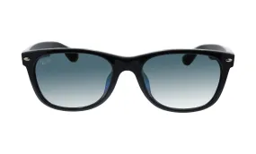 Ray Ban Black Sunglasses with Green Gradient Lenses-RB_2132F_901/3A_55mm