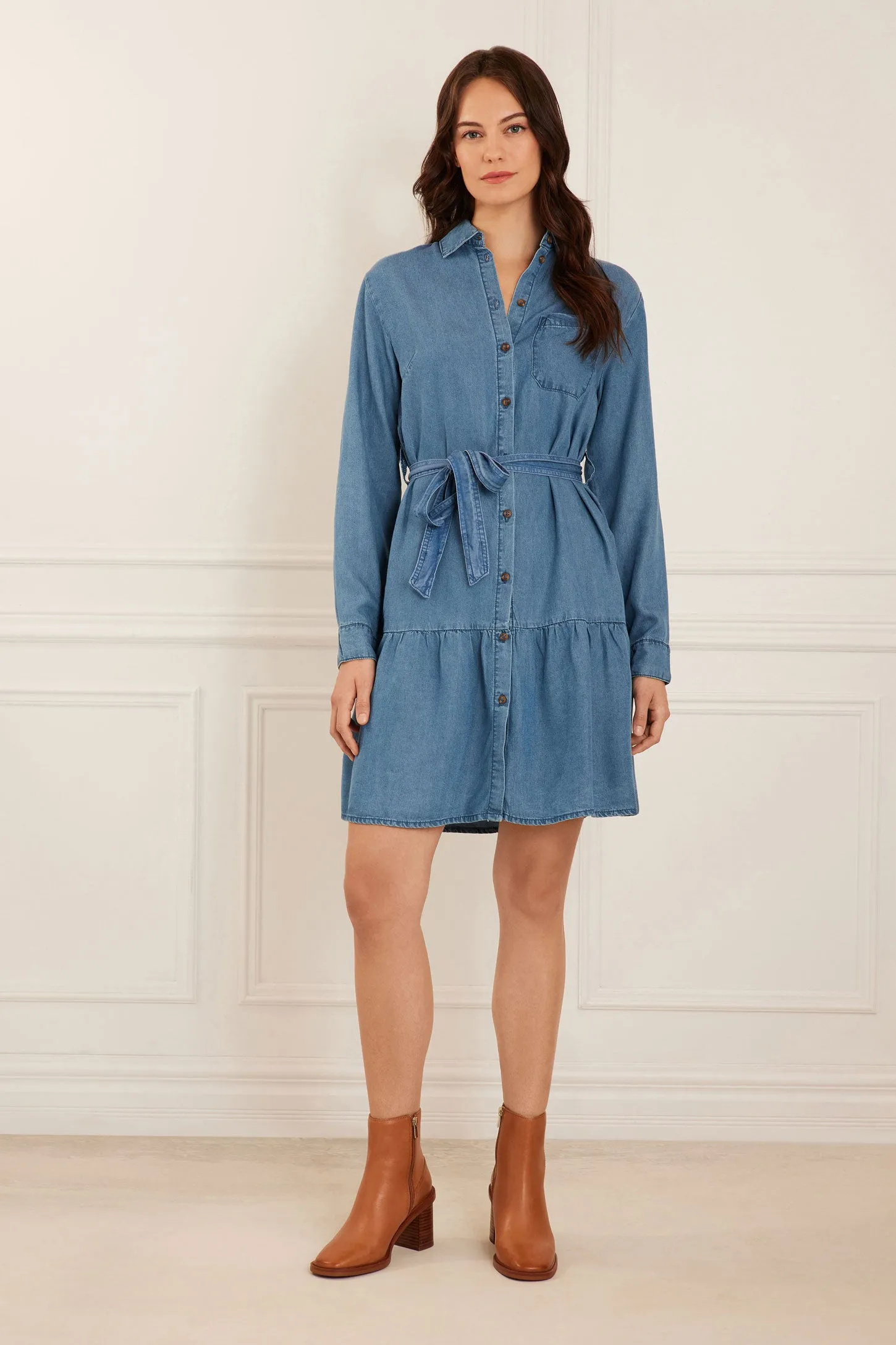 Robe-chemise en Lyocell - Femme
