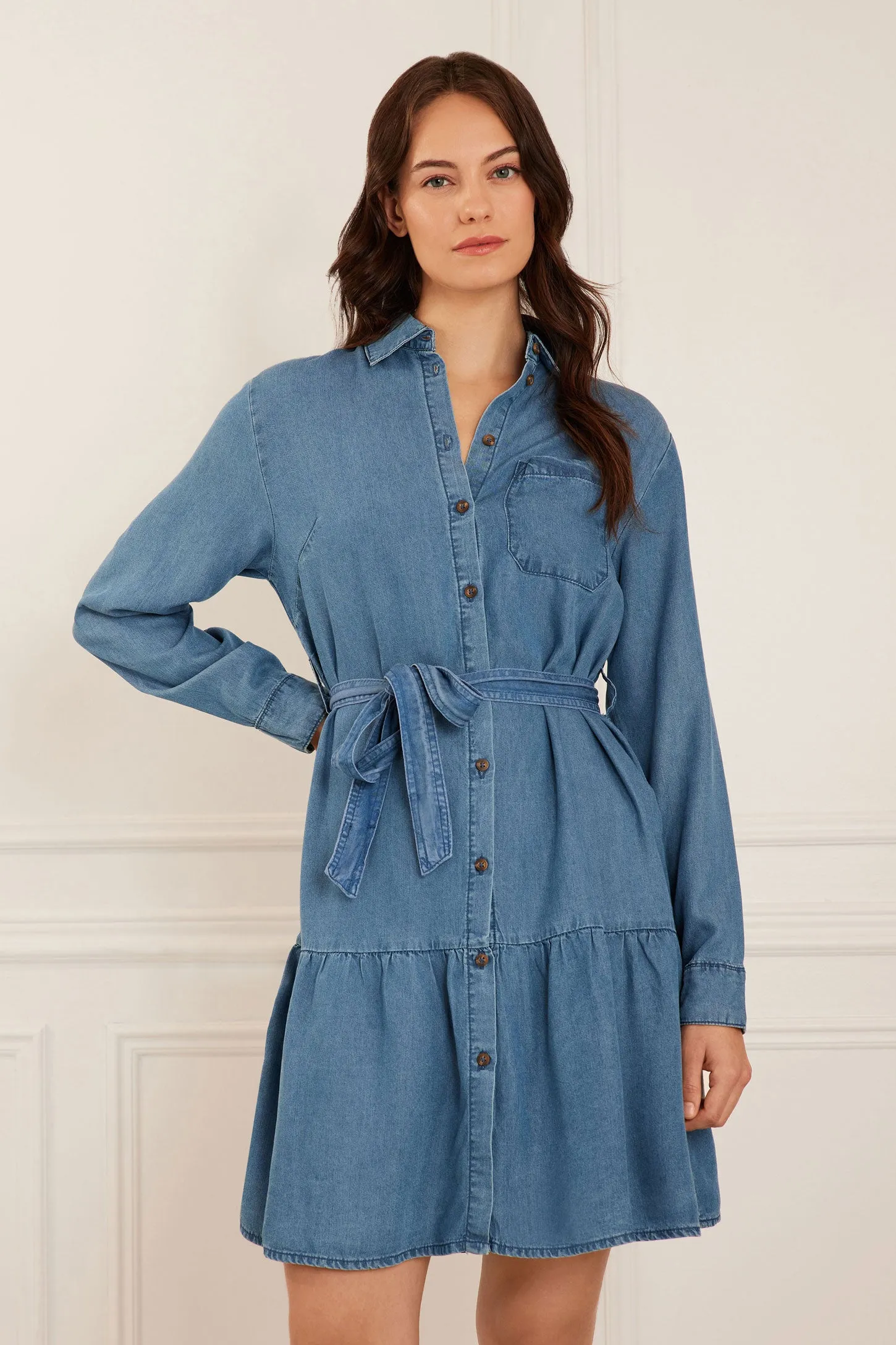 Robe-chemise en Lyocell - Femme