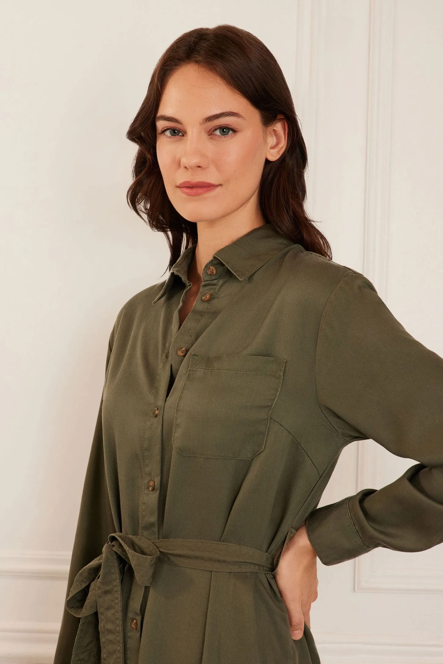 Robe-chemise en Lyocell - Femme
