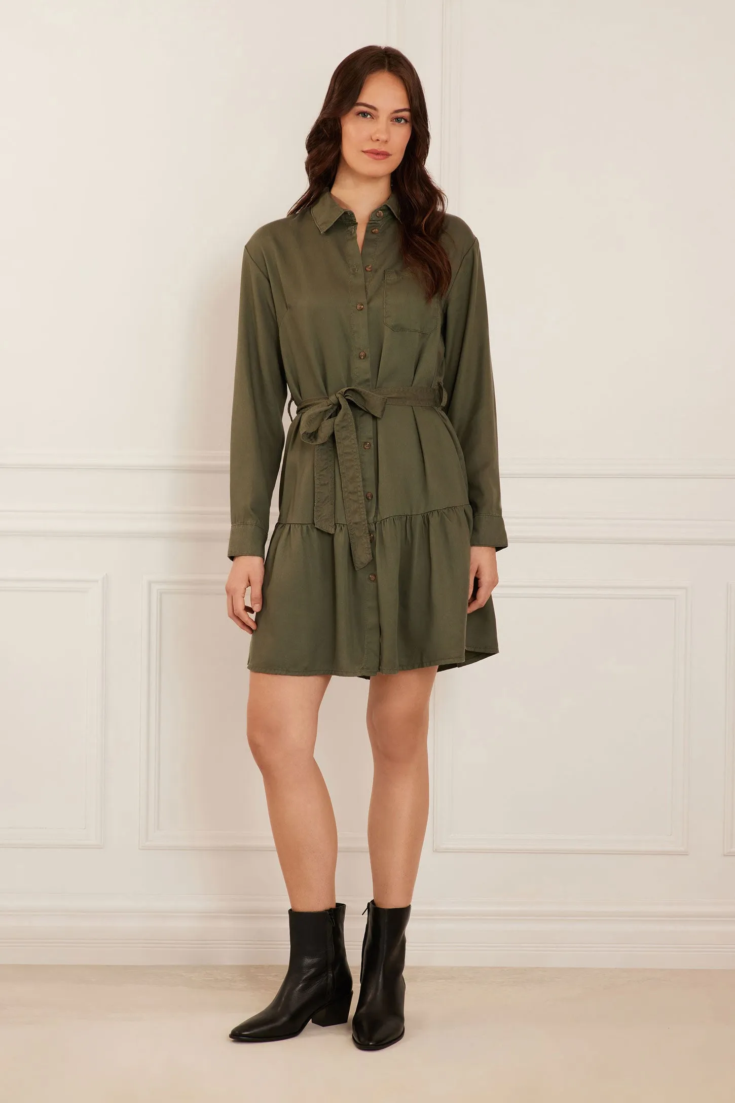 Robe-chemise en Lyocell - Femme