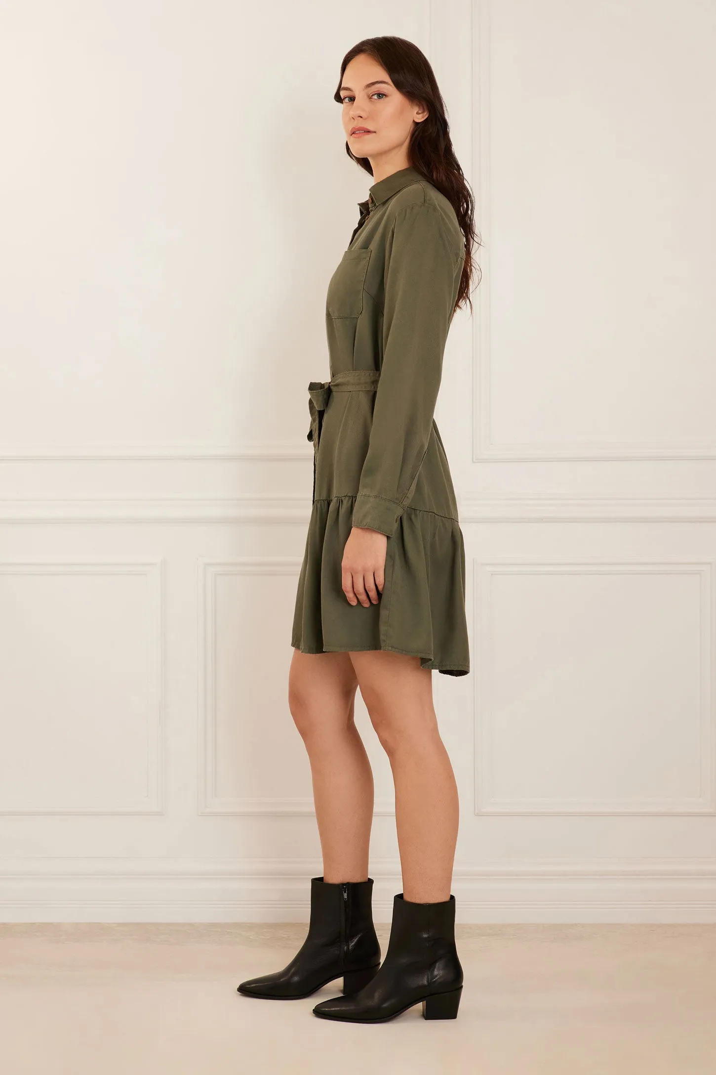 Robe-chemise en Lyocell - Femme