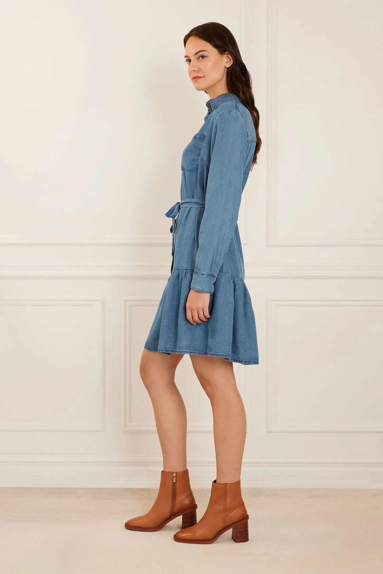 Robe-chemise en Lyocell - Femme