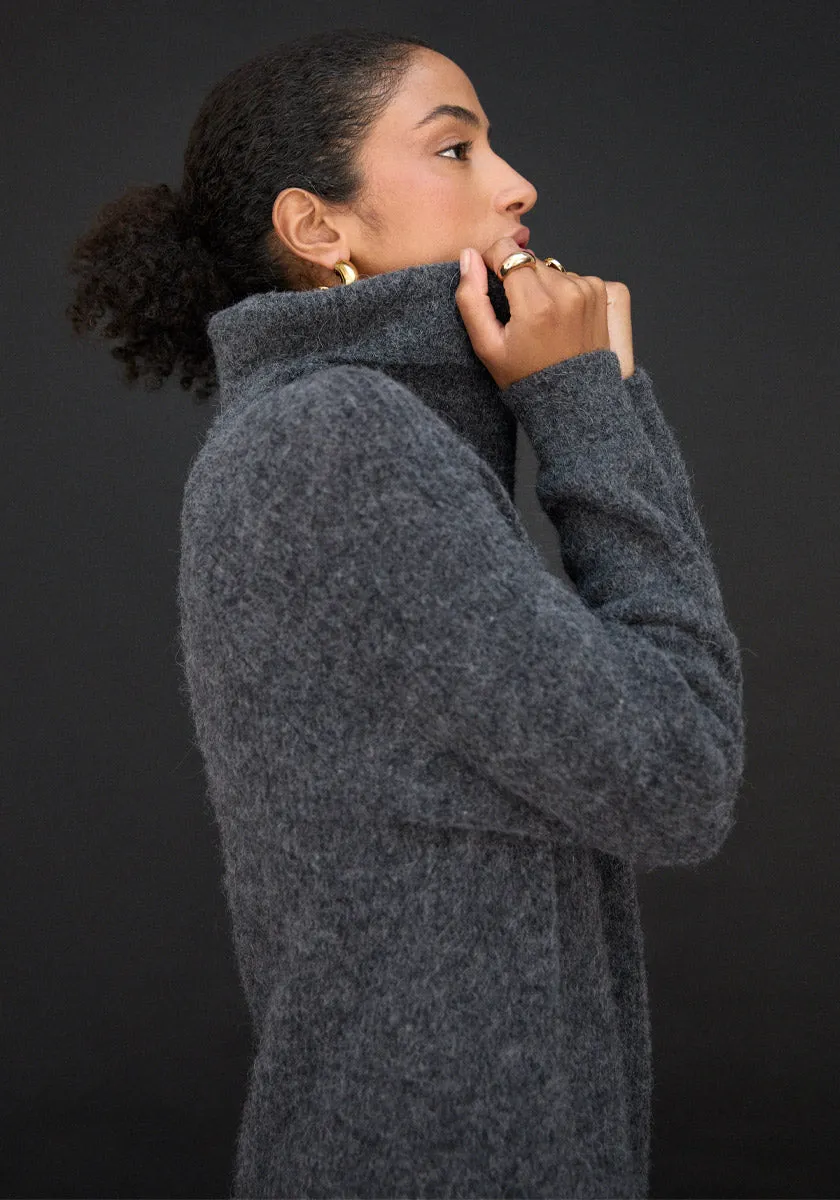 Robe maille SHELA Anthracite