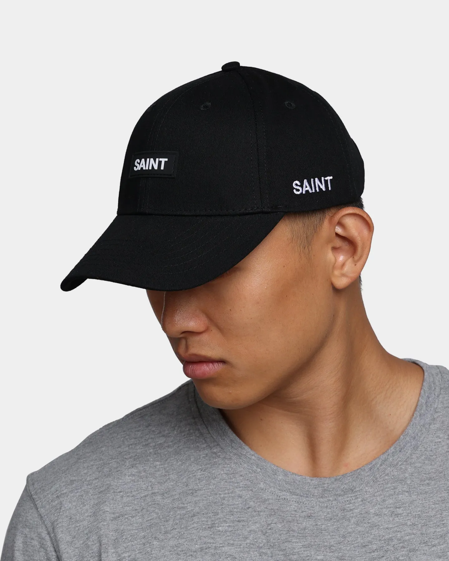Saint Morta Mini Logo Strapback White