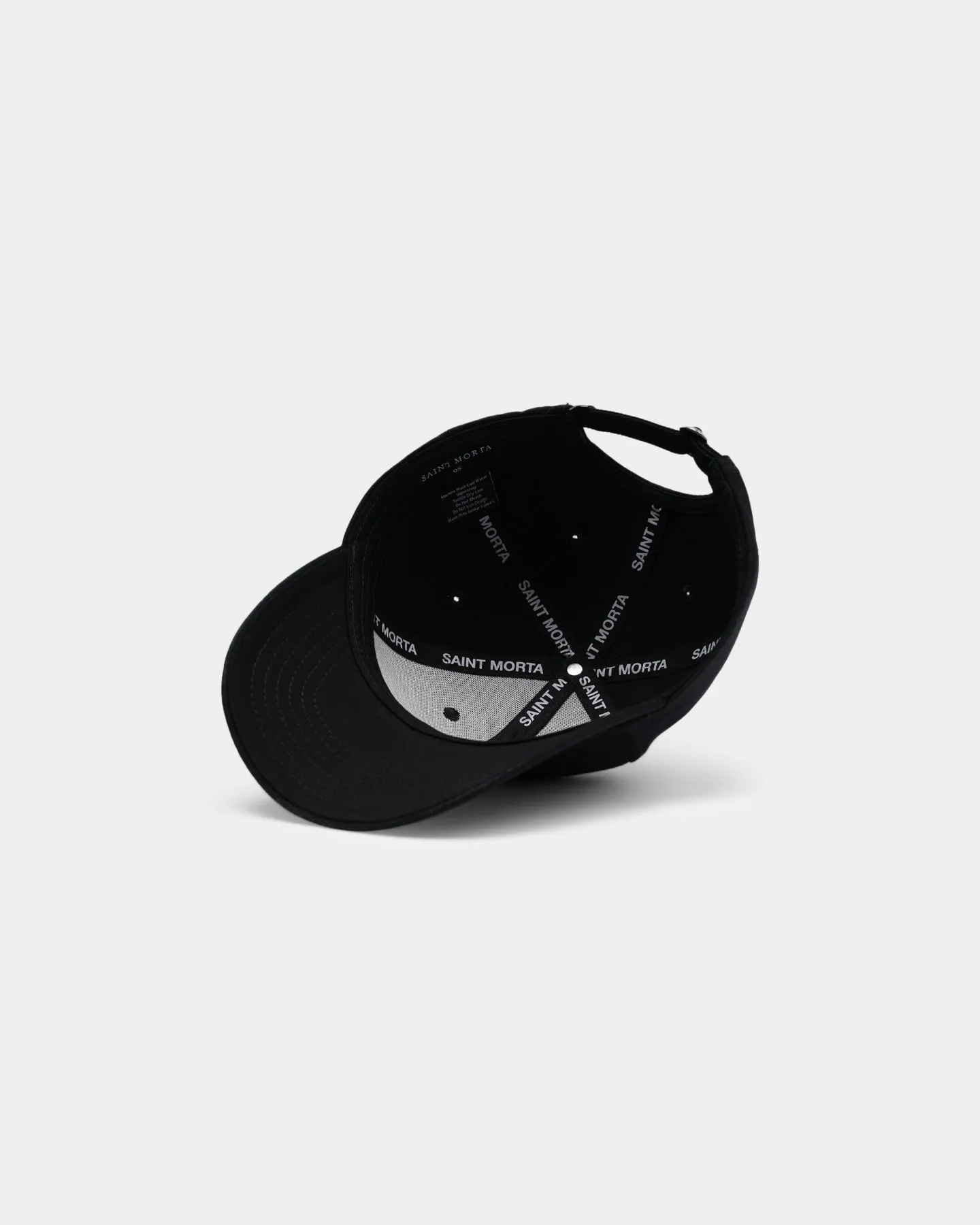 Saint Morta Mini Logo Strapback White
