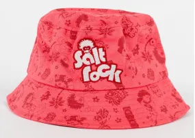 Saltrock Tiki Tok - Kids Bucket Hat - Red/Blue