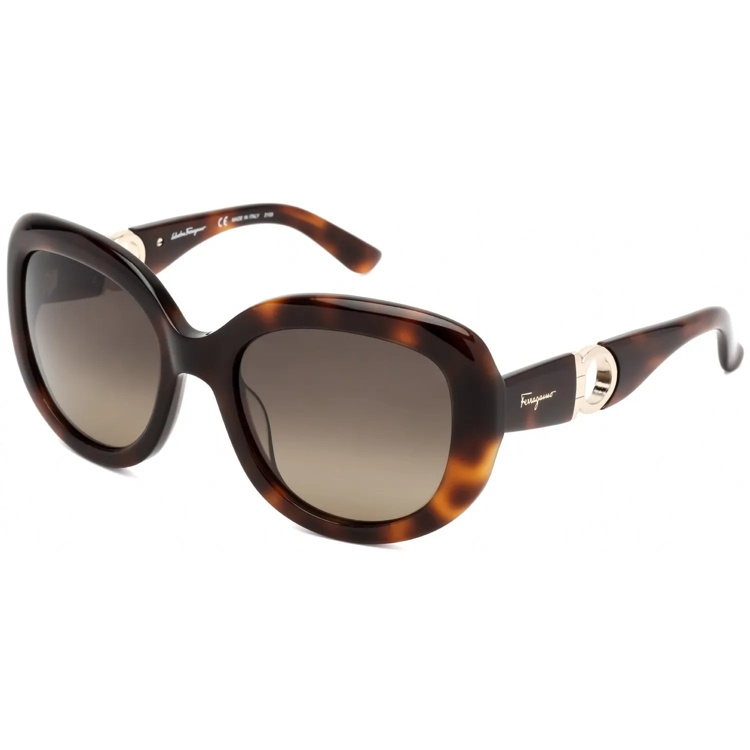 Salvatore Ferragamo SF727S Sunglasses Tortoise / Brown Gradient