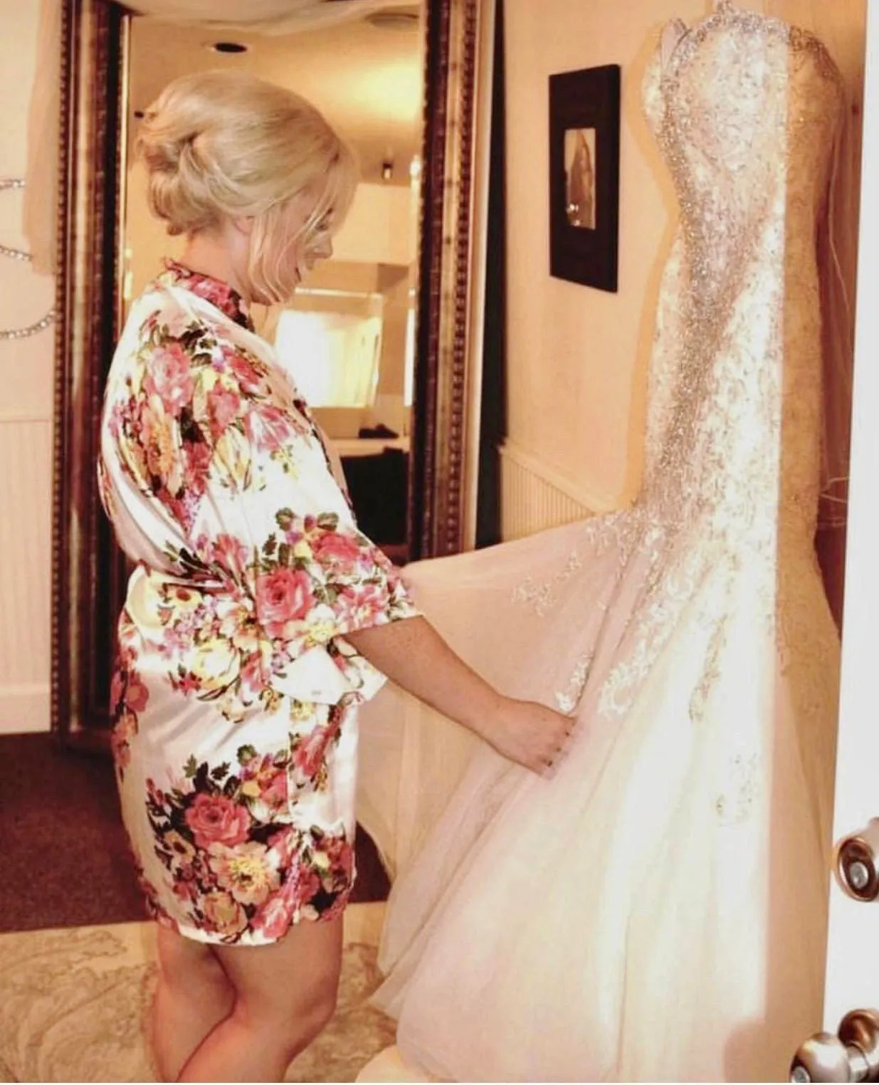 Satin Bridal Robe, Bridesmaid Robes, Robe, Bridal Robe, Bride Robe, Bridal Party Robes, Bridesmaid Gifts, Satin Robe