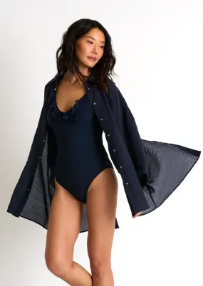 Shan Ary Oversized Shirt - Navy