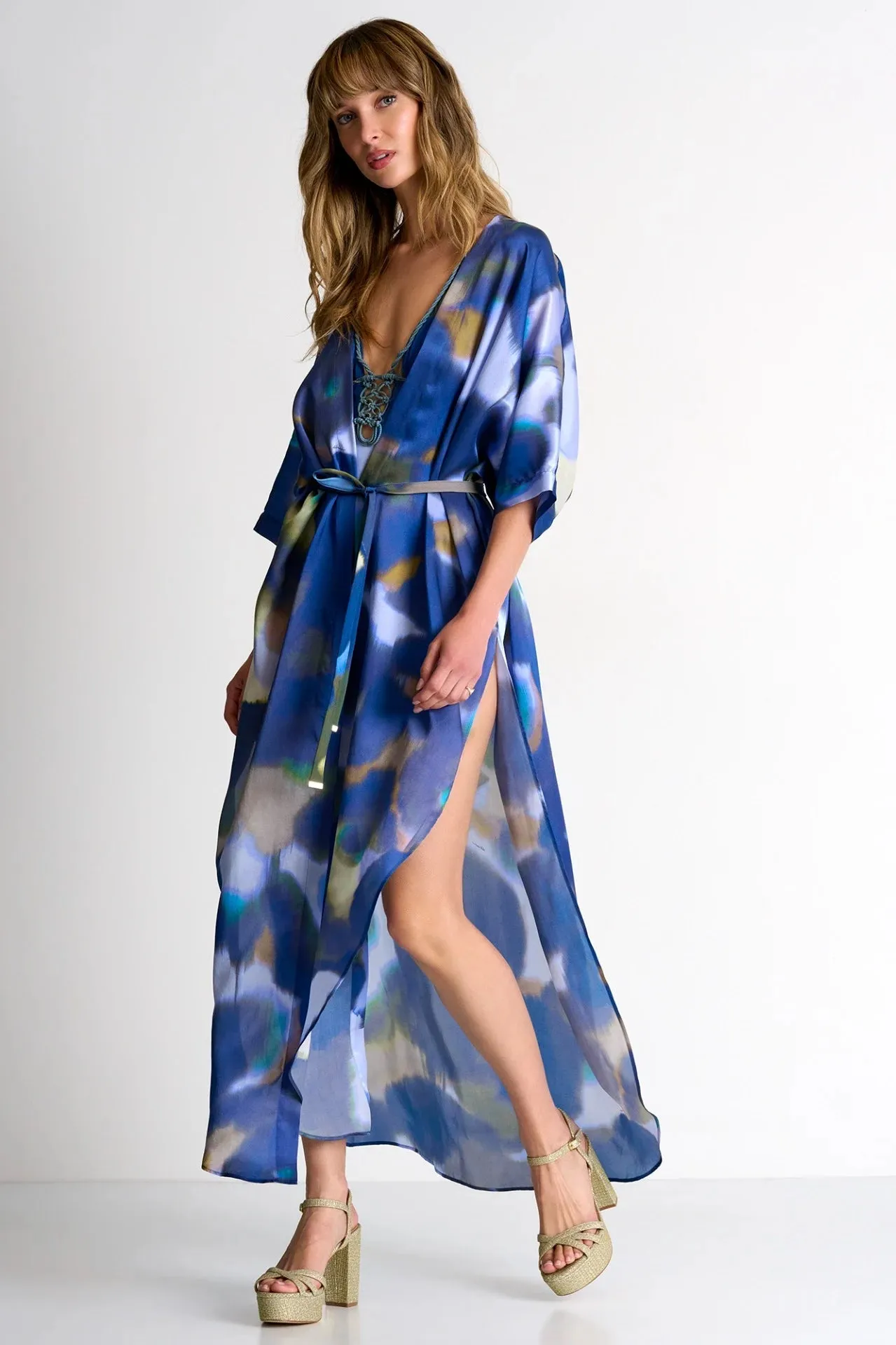 Shan Soie Kaftan - Iris