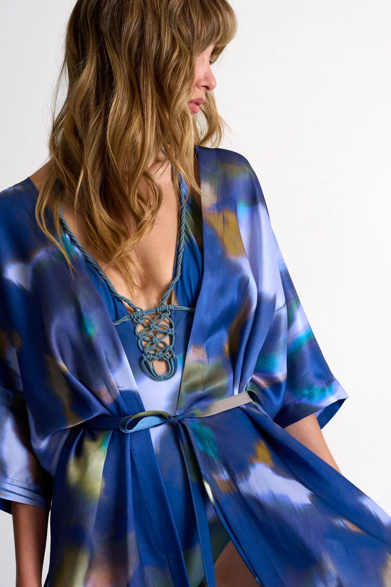 Shan Soie Kaftan - Iris