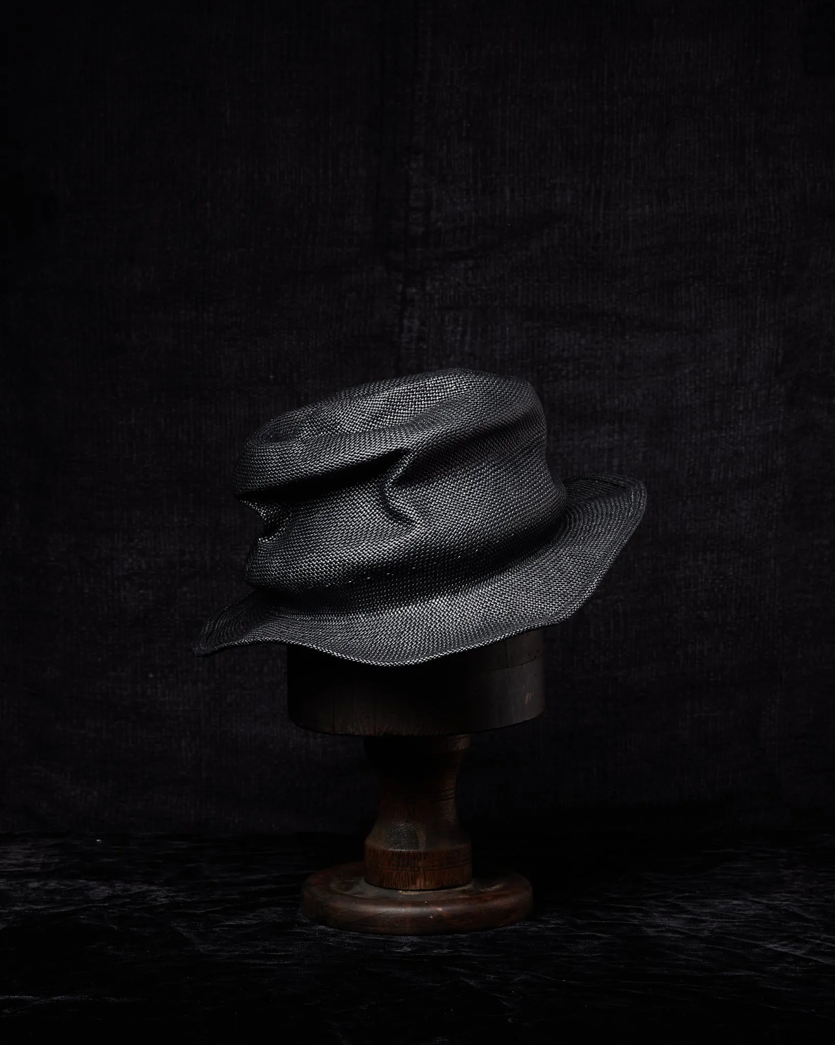 Sisal Straw Hat - Black