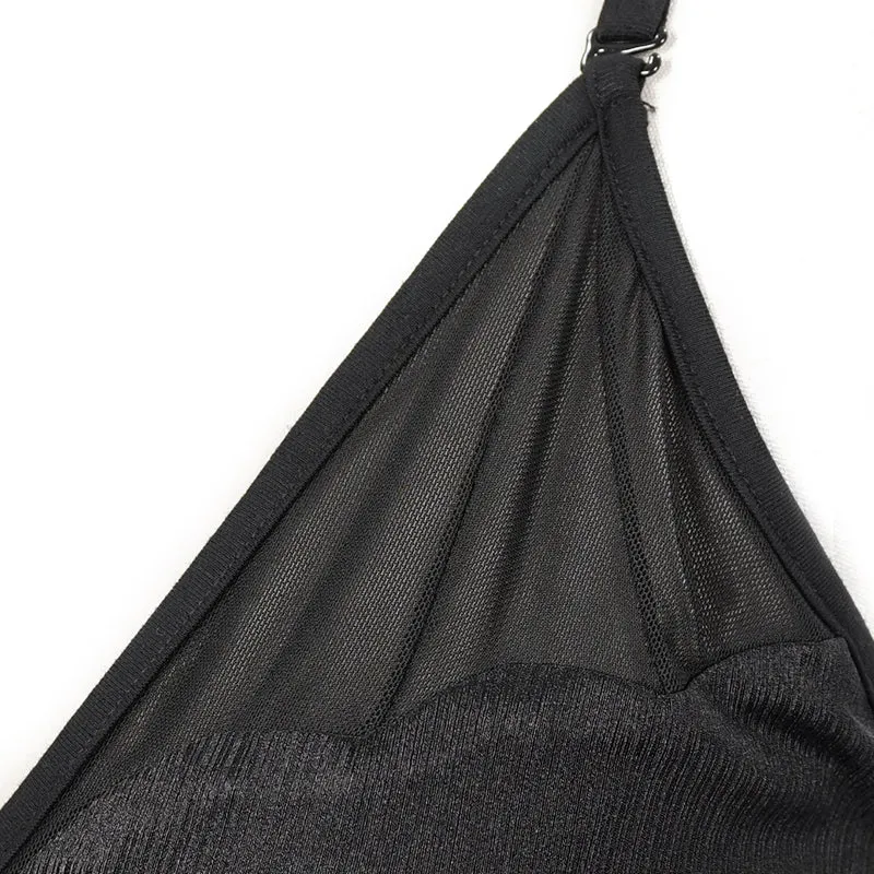 SST016 Vertical stripes bat-shaped swimsuit