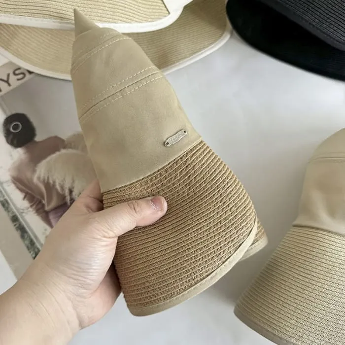 Straw Panel Sun Hat