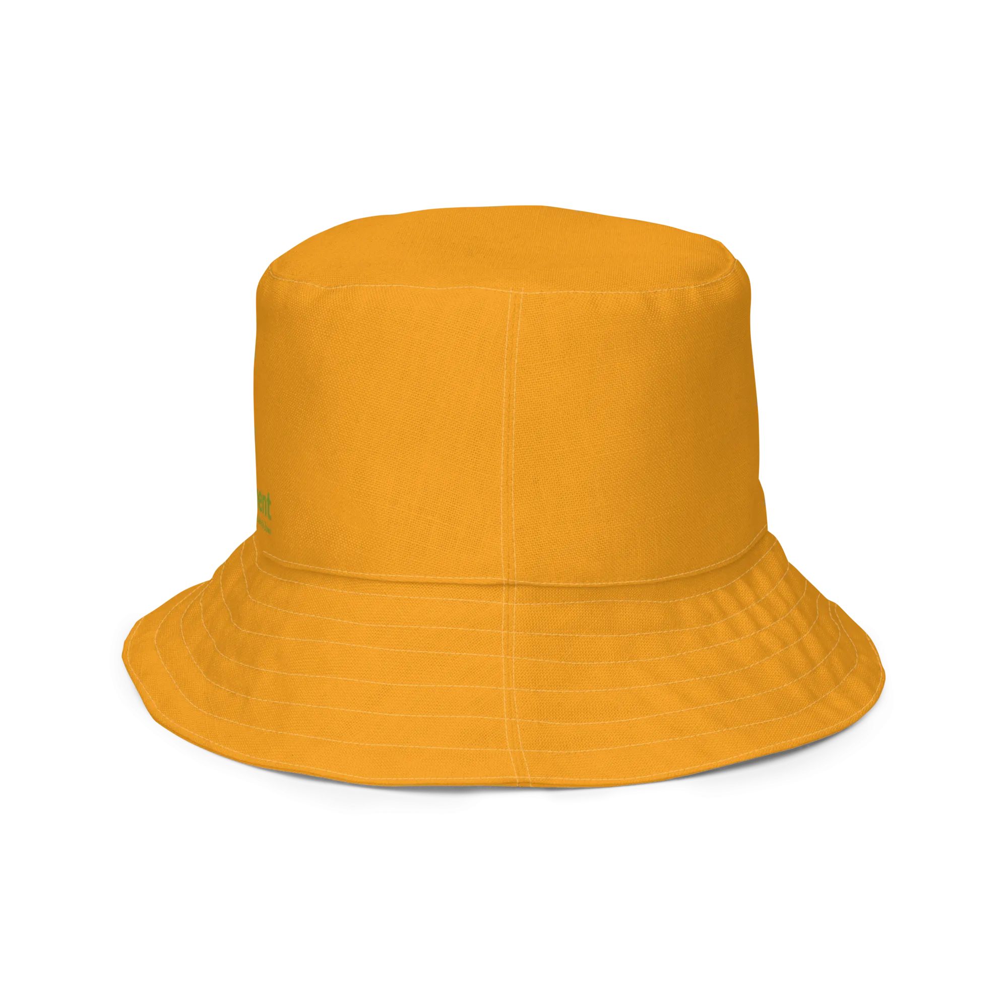 The FLOWER LOVE Collection - "Butterfly on a Bloom" Design Premium Reversible Bucket Hat - Orange Inside - Beach Hat, Gifts for Her