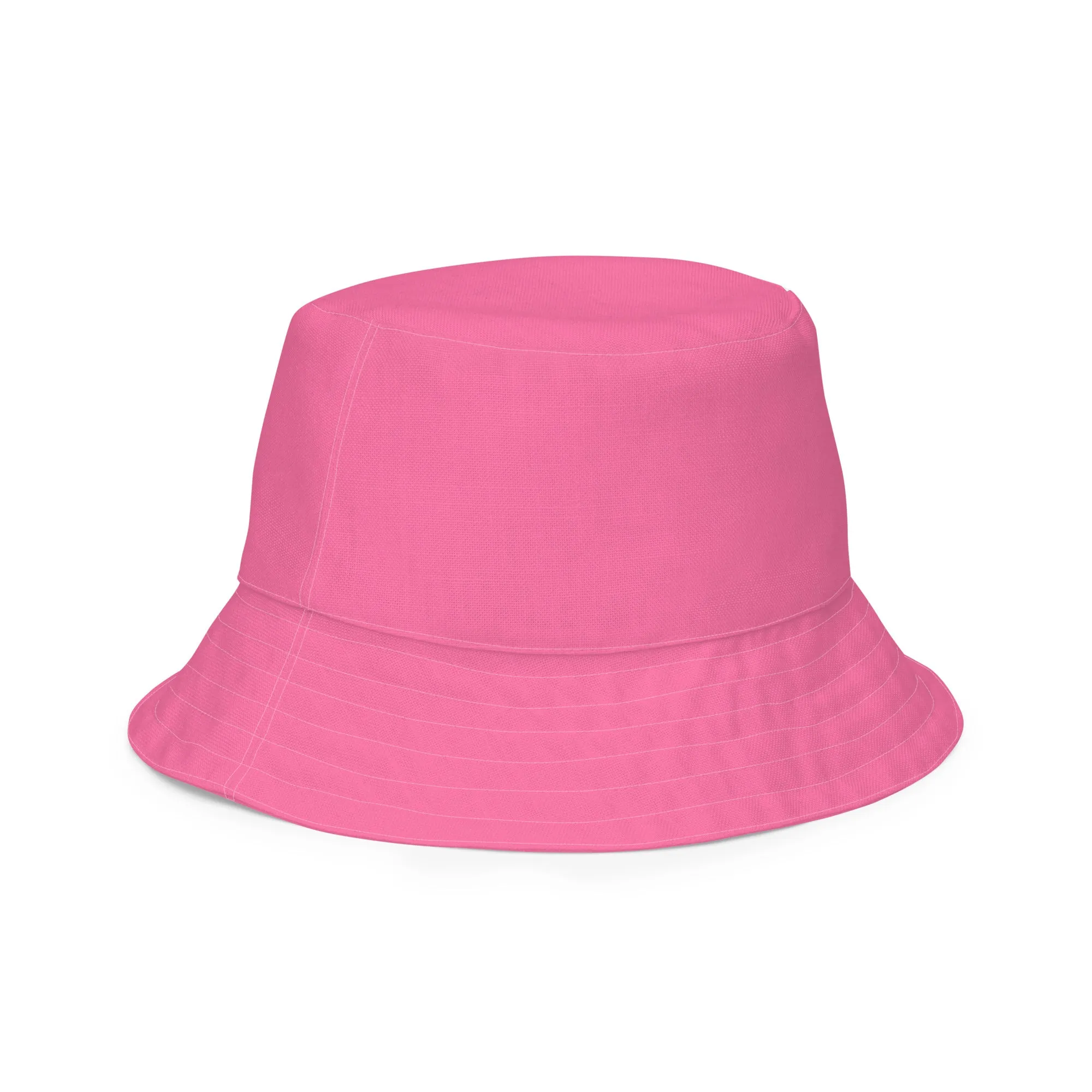 The FLOWER LOVE Collection - "Wildflower Wonder" Design Premium Reversible Bucket Hat - Pink Inside - Wildflower Hat, Gifts for Her
